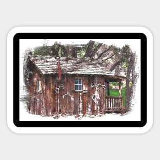 ANTLER CABIN Sticker